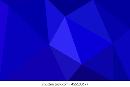 Dark blue polygonal illustration, which consist of triangles. Geometric background in Origami style with gradient. Triangular design for your business.