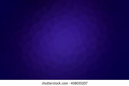 Dark blue polygonal illustration, which consist of triangles. Geometric background in Origami style with gradient. Triangular design for your business.