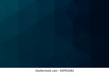 Dark blue polygonal illustration, which consist of triangles. Geometric background in Origami style with gradient. Triangular design for your business.