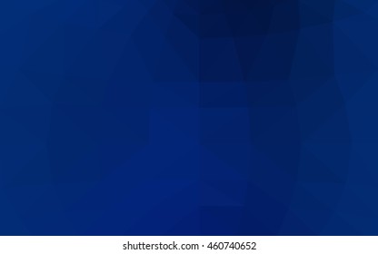 Dark blue polygonal illustration, which consist of triangles. Triangular design for your business. Creative geometric background in Origami style with gradient.