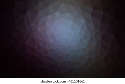 Dark blue polygonal illustration, which consist of triangles. Geometric background in Origami style with gradient. Triangular design for your business.
