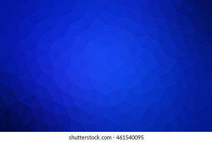Dark blue polygonal illustration, which consist of triangles. Geometric background in Origami style with gradient. Triangular design for your business.