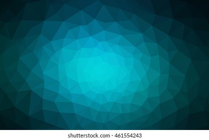 Dark blue polygonal illustration, which consist of triangles. Geometric background in Origami style with gradient. Triangular design for your business.