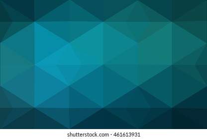 Dark blue polygonal illustration, which consist of triangles. Geometric background in Origami style with gradient. Triangular design for your business.