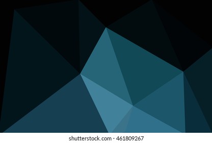 Dark blue polygonal illustration, which consist of triangles. Geometric background in Origami style with gradient. Triangular design for your business.