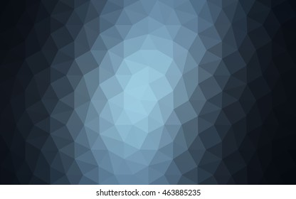 Dark blue polygonal illustration, which consist of triangles. Geometric background in Origami style with gradient. Triangular design for your business.