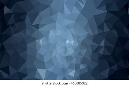 Dark blue polygonal illustration, which consist of triangles. Geometric background in Origami style with gradient. Triangular design for your business.
