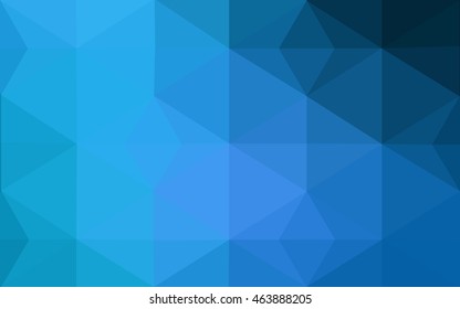 Dark blue polygonal illustration, which consist of triangles. Geometric background in Origami style with gradient. Triangular design for your business.