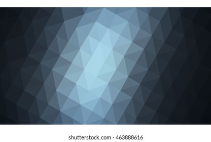 Dark blue polygonal illustration, which consist of triangles. Geometric background in Origami style with gradient. Triangular design for your business.
