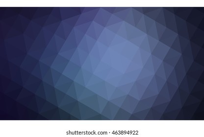 Dark blue polygonal illustration, which consist of triangles. Geometric background in Origami style with gradient. Triangular design for your business.