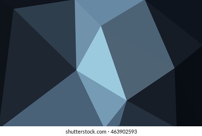 Dark blue polygonal illustration, which consist of triangles. Geometric background in Origami style with gradient. Triangular design for your business.