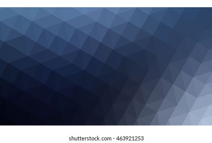 Dark blue polygonal illustration, which consist of triangles. Geometric background in Origami style with gradient. Triangular design for your business.