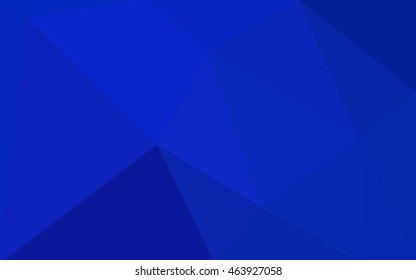 Dark blue polygonal illustration, which consist of triangles. Geometric background in Origami style with gradient. Triangular design for your business.