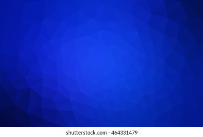 Dark blue polygonal illustration, which consist of triangles. Geometric background in Origami style with gradient. Triangular design for your business.