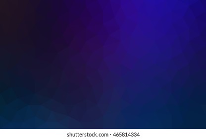 Dark blue polygonal illustration, which consist of triangles. Geometric background in Origami style with gradient. Triangular design for your business.