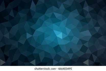 Dark blue polygonal illustration, which consist of triangles. Geometric background in Origami style with gradient. Triangular design for your business.