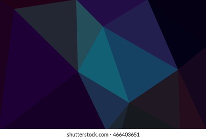 Dark blue polygonal illustration, which consist of triangles. Geometric background in Origami style with gradient. Triangular design for your business.