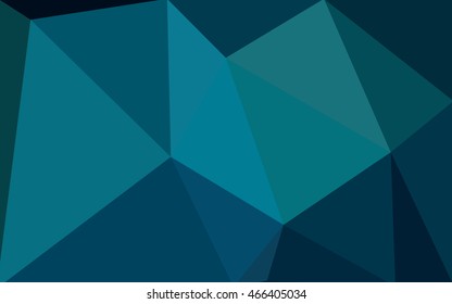 Dark blue polygonal illustration, which consist of triangles. Geometric background in Origami style with gradient. Triangular design for your business.