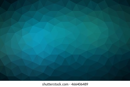Dark blue polygonal illustration, which consist of triangles. Geometric background in Origami style with gradient. Triangular design for your business.