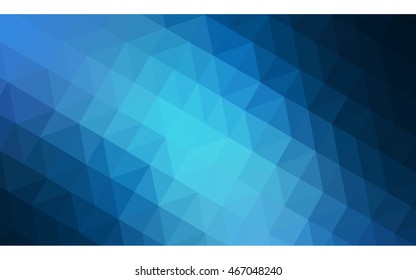 Dark blue polygonal illustration, which consist of triangles. Geometric background in Origami style with gradient. Triangular design for your business.