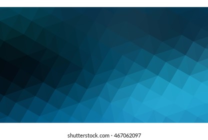 Dark blue polygonal illustration, which consist of triangles. Geometric background in Origami style with gradient. Triangular design for your business.