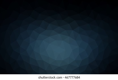 Dark blue polygonal illustration, which consist of triangles. Geometric background in Origami style with gradient. Triangular design for your business.