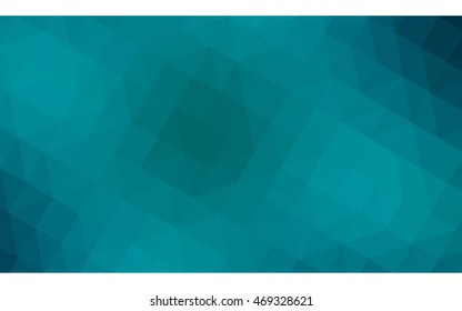 Dark blue polygonal illustration, which consist of triangles. Geometric background in Origami style with gradient. Triangular design for your business.