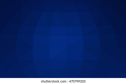 Dark blue polygonal illustration, which consist of triangles. Triangular design for your business. Creative geometric background in Origami style with gradient.