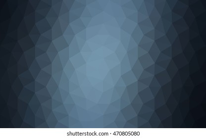 Dark blue polygonal illustration, which consist of triangles. Geometric background in Origami style with gradient. Triangular design for your business.