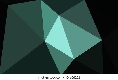 Dark blue polygonal illustration, which consist of triangles. Geometric background in Origami style with gradient. Triangular design for your business.