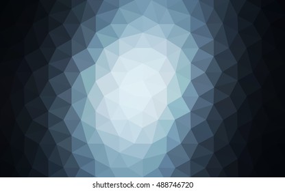 Dark blue polygonal illustration, which consist of triangles. Geometric background in Origami style with gradient. Triangular design for your business.
