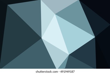 Dark blue polygonal illustration, which consist of triangles. Geometric background in Origami style with gradient. Triangular design for your business.