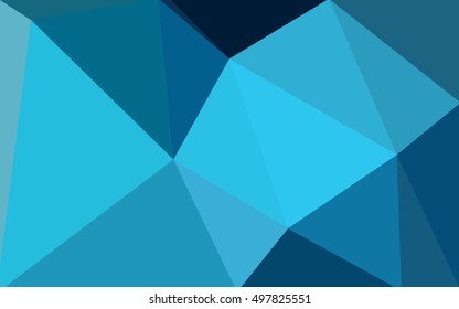 Dark blue polygonal illustration, which consist of triangles. Geometric background in Origami style with gradient. Triangular design for your business.