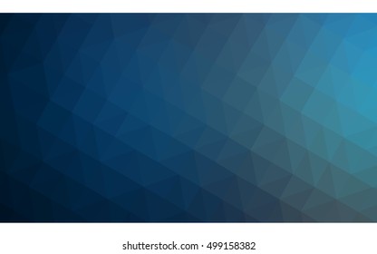 Dark blue polygonal illustration, which consist of triangles. Geometric background in Origami style with gradient. Triangular design for your business.