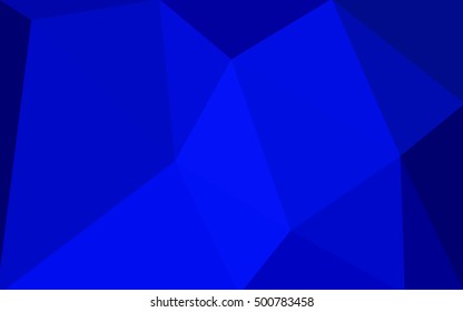 Dark blue polygonal illustration, which consist of triangles. Geometric background in Origami style with gradient. Triangular design for your business.