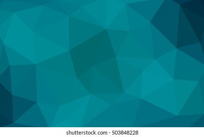 Dark blue polygonal illustration, which consist of triangles. Triangular design for your business. Creative geometric background in Origami style with gradient.
