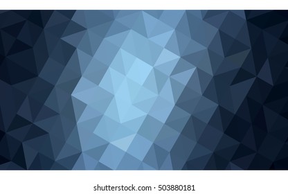 Dark blue polygonal illustration, which consist of triangles. Geometric background in Origami style with gradient. Triangular design for your business.