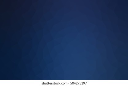Dark blue polygonal illustration, which consist of triangles. Geometric background in Origami style with gradient. Triangular design for your business.