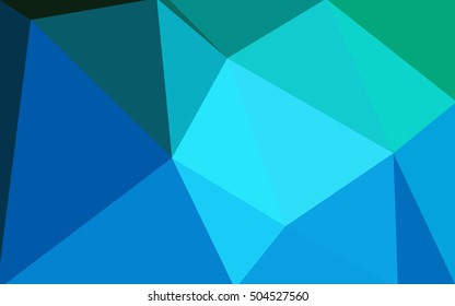 Dark blue polygonal illustration, which consist of triangles. Geometric background in Origami style with gradient. Triangular design for your business.