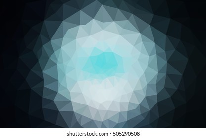 Dark blue polygonal illustration, which consist of triangles. Geometric background in Origami style with gradient. Triangular design for your business.