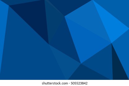 Dark blue polygonal illustration, which consist of triangles. Geometric background in Origami style with gradient. Triangular design for your business.