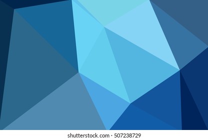 Dark blue polygonal illustration, which consist of triangles. Geometric background in Origami style with gradient. Triangular design for your business.