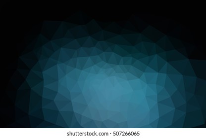 Dark blue polygonal illustration, which consist of triangles. Geometric background in Origami style with gradient. Triangular design for your business.
