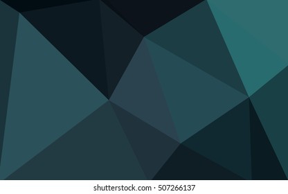 Dark blue polygonal illustration, which consist of triangles. Geometric background in Origami style with gradient. Triangular design for your business.