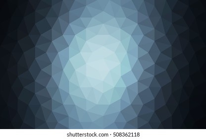Dark blue polygonal illustration, which consist of triangles. Geometric background in Origami style with gradient. Triangular design for your business.