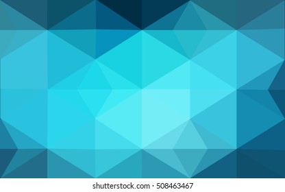 Dark blue polygonal illustration, which consist of triangles. Geometric background in Origami style with gradient. Triangular design for your business.