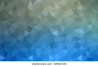 Dark blue polygonal illustration, which consist of triangles. Geometric background in Origami style with gradient. Triangular design for your business.