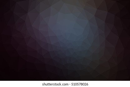 Dark blue polygonal illustration, which consist of triangles. Geometric background in Origami style with gradient. Triangular design for your business.
