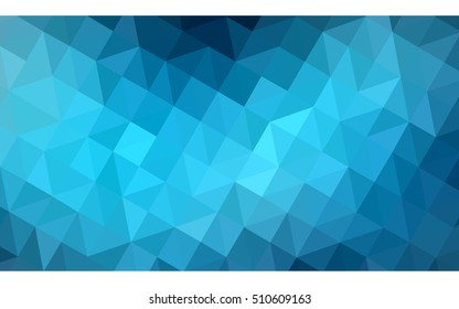 Dark blue polygonal illustration, which consist of triangles. Geometric background in Origami style with gradient. Triangular design for your business.