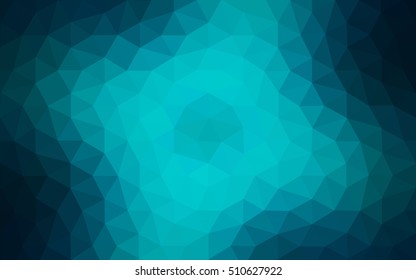 Dark blue polygonal illustration, which consist of triangles. Geometric background in Origami style with gradient. Triangular design for your business.